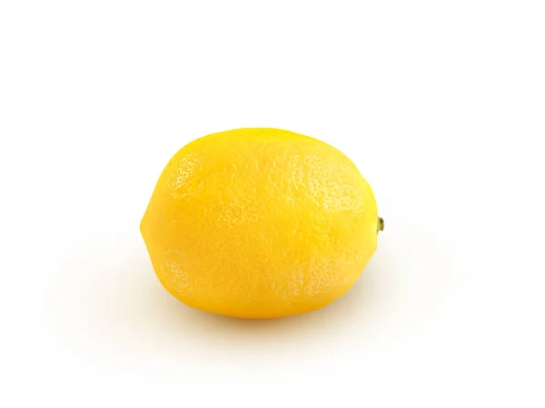Hela Citron Klippning Väg Isolerad Vit Bakgrund — Stockfoto