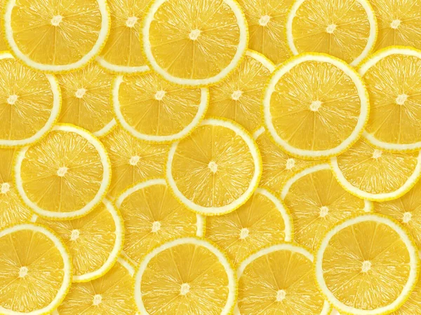 Yellow Lemon Slices Pattern Texture Background — Stock Photo, Image