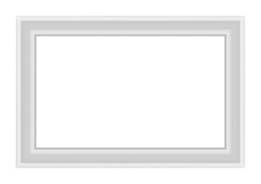 Dikdörtgen 3D fotoğraf çerçevesi. 3d hazırlayıcı