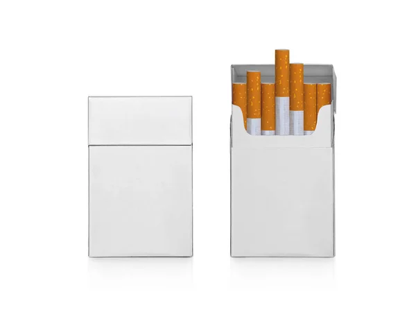 Pakket Sigaretten Geïsoleerd Witte Achtergrond — Stockfoto