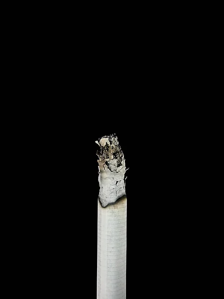 Cigarro Isolado Fundo Preto — Fotografia de Stock