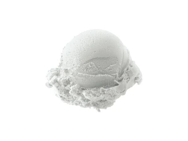 Zmrzlina Koule Izolované Bílém Pozadí — Stock fotografie