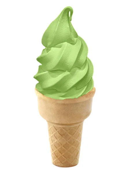 Ice Creams Cones Isolated White Background — Stock Photo, Image
