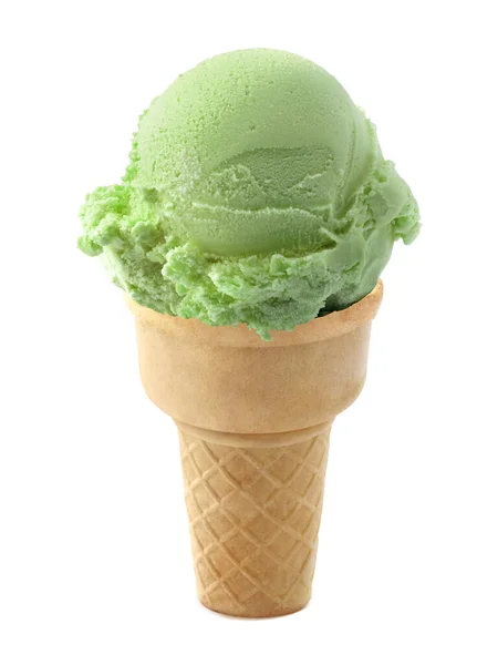 Ice Creams Cones Isolated White Background — Stock Photo, Image