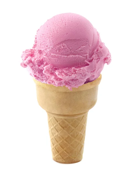 배경에 원추형의 아이스크림 — 스톡 사진