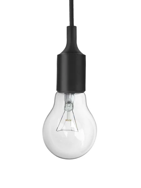 Lampadina Isolata Sfondo Bianco — Foto Stock