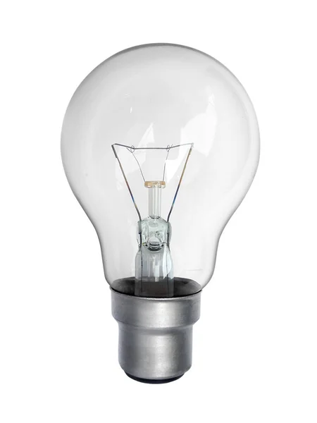 Lighted Bulb Isolated White Background — Stock Photo, Image