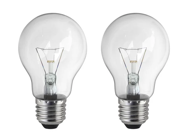 Lighted Bulb Isolated White Background — Stock Photo, Image