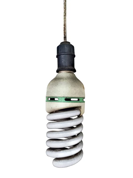 Old Technology Wasting Electricity Burned Out Light Bulb Idea Concept — Stock Photo, Image