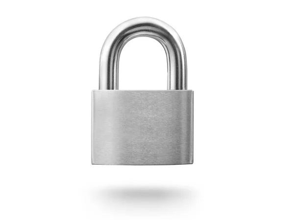 Lock Padlock White Background — Stock Photo, Image