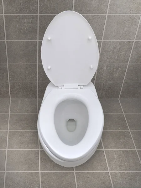 White Toilet Bowl Bathroom Stock Image