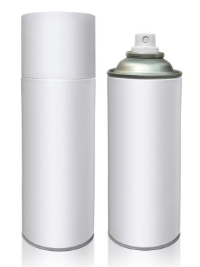 Beyaz arka plan üzerinde izole sprey şişe