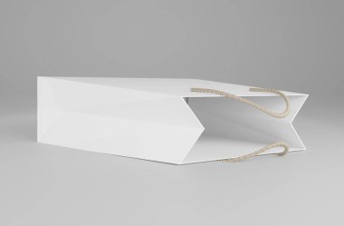 reklam ve marka için boş alışveriş çantası