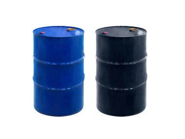 Yağ varili beyaza izole edildi