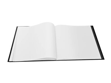 Beyaz arkaplan üzerine kitap aç