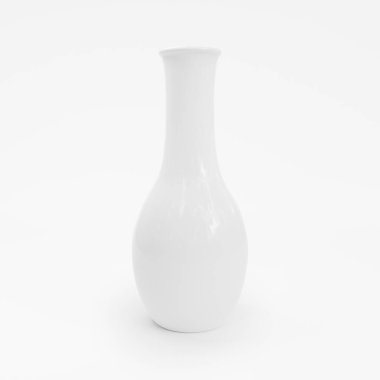 Beyaz vazolar izole edilmiş. 3d hazırlayıcı