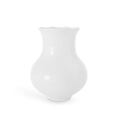 Beyaz vazolar izole edilmiş. 3d hazırlayıcı