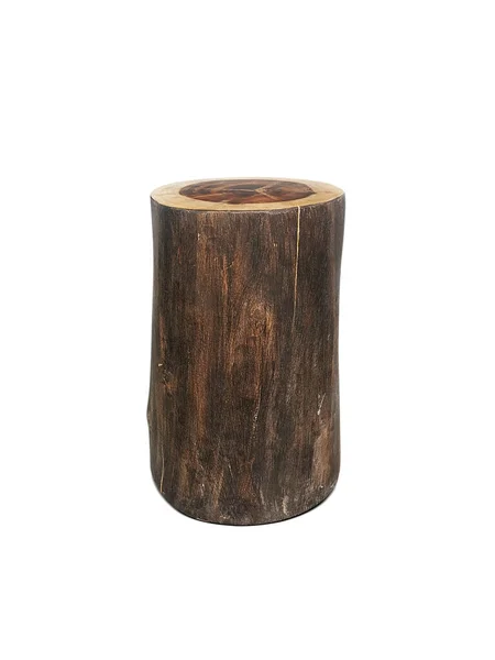 Wood Log Isolated White Background — Stock Photo, Image