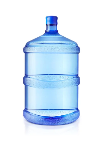 Große Plastikflasche Trinkwasser Isoliert Auf Weißem Hintergrund — Stockfoto