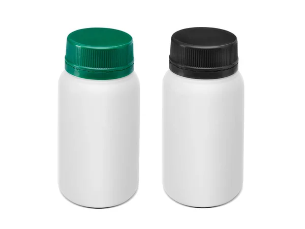 白い背景で隔離の空白薬瓶 — ストック写真