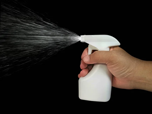 Cleaning Spray Bottle Black Background — 图库照片