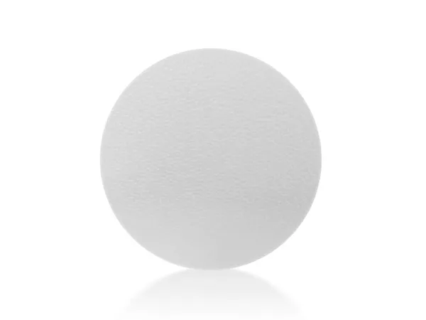 Styrofoam Kocka Elszigetelt Fehér Alapon Nyírás Útvonal — Stock Fotó