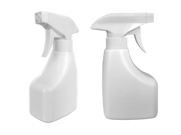 Frasco Spray Branco Isolado Branco — Fotografia de Stock