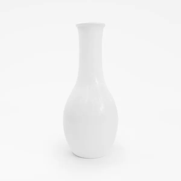 Vasos Brancos Isolados Branco Renderização — Fotografia de Stock