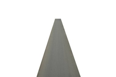 Parktaki yol beyaz arkaplanda izole.