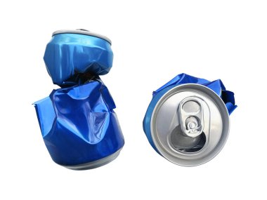 Beyaz bir arka plan üzerinde izole sıkıştırılmış kutular