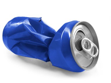 Beyaz bir arka plan üzerinde izole sıkıştırılmış kutular