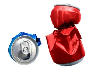 Beyaz bir arka plan üzerinde izole sıkıştırılmış kutular