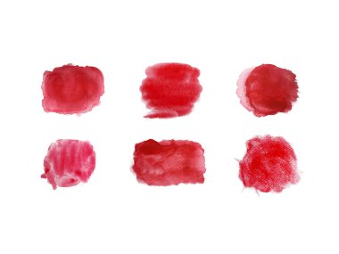 Soyut suluboya el boyası dokusu, beyaz arkaplanda izole edilmiş.