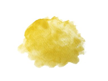 Soyut suluboya el boyası dokusu, beyaz arkaplanda izole edilmiş.