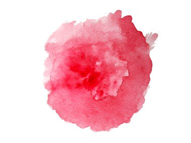 Soyut suluboya el boyası dokusu, beyaz arkaplanda izole edilmiş.