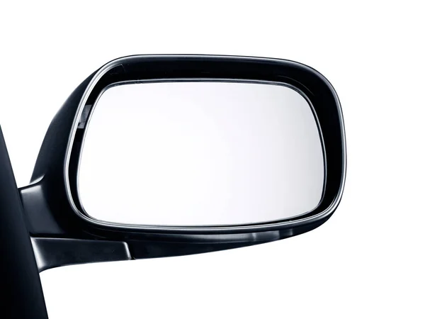 Espelho Retrovisor Lateral Carro Fundo Branco — Fotografia de Stock