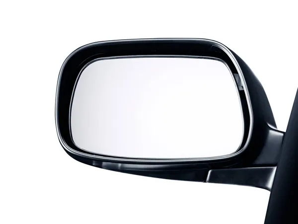 Side Rear View Mirror Car White Background — Stock Photo, Image