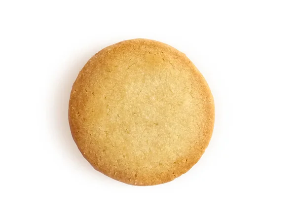 Galletas Mantequilla Aisladas Sobre Fondo Blanco — Foto de Stock