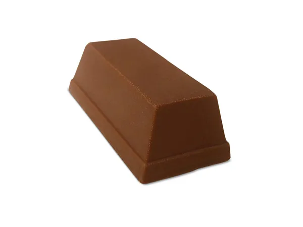 Chocolade Een Geïsoleerde Witte Achtergrond — Stockfoto