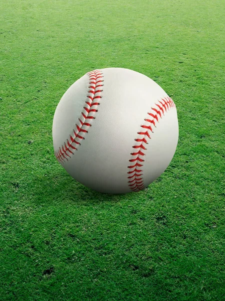 Baseball Green Turf Close — Stock Photo, Image