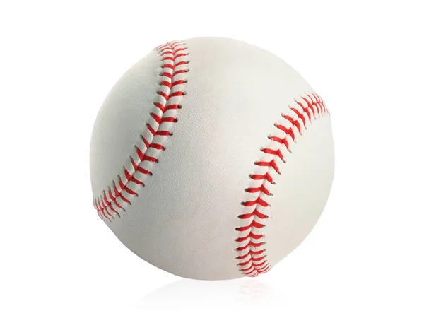 白地に隔離された野球 — ストック写真