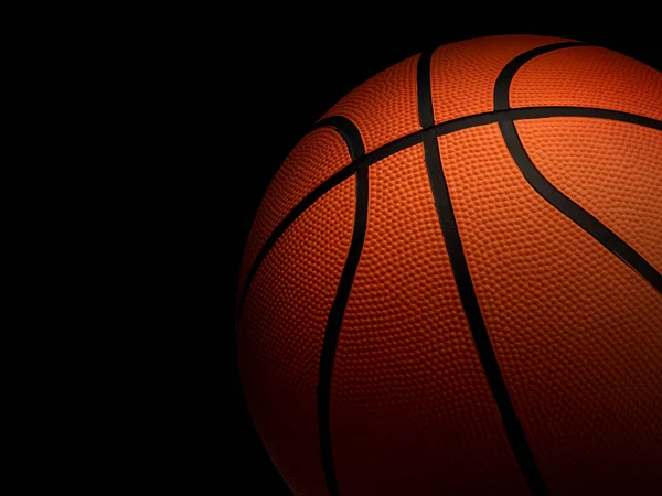Siyah arka planda basketbol