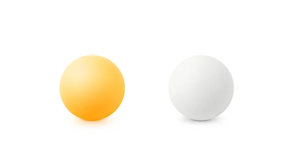Liten Ping Pong Boll Isolerad Bakgrund Med Klippbana Blank Tabletennis — Stockfoto