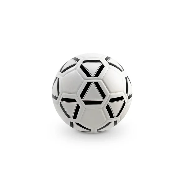 Futbol Topu Beyaz Arkaplanda Izole Edildi — Stok fotoğraf