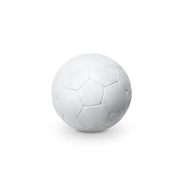 Bola Futebol Isolado Fundo Branco — Fotografia de Stock