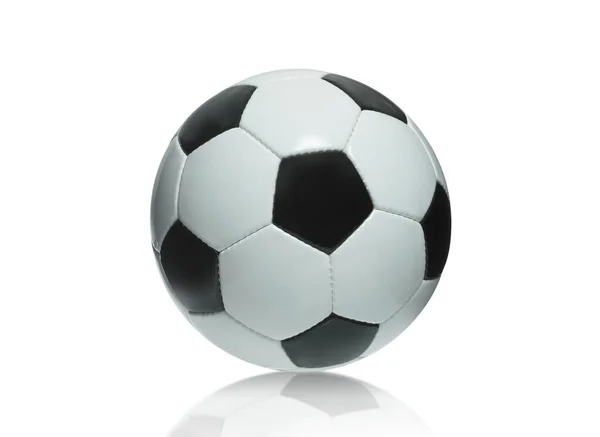 Ballon Football Sur Fond Blanc — Photo