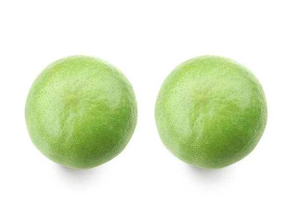 Limes Geïsoleerd Witte Achtergrond — Stockfoto
