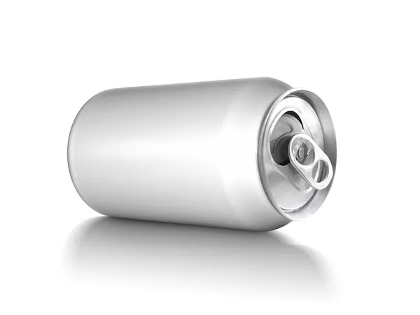 Aluminum Cans White Background Design — Stock Photo, Image