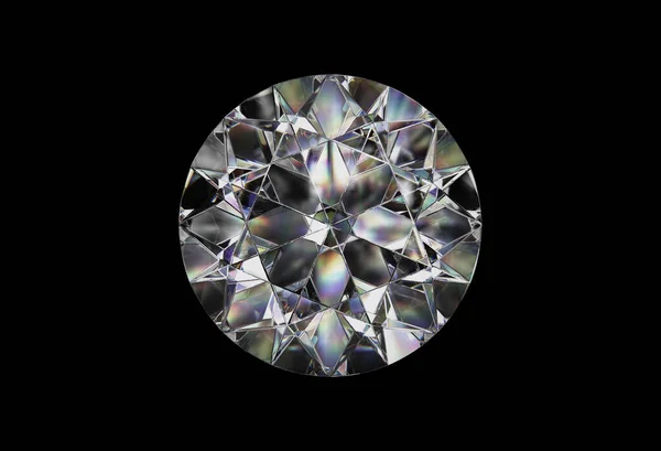 Diamantes Alta Calidad Sobre Fondo Negro Render — Foto de Stock