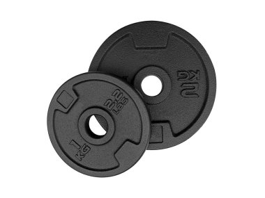 halter diskleri beyaz arkaplanda izole edildi